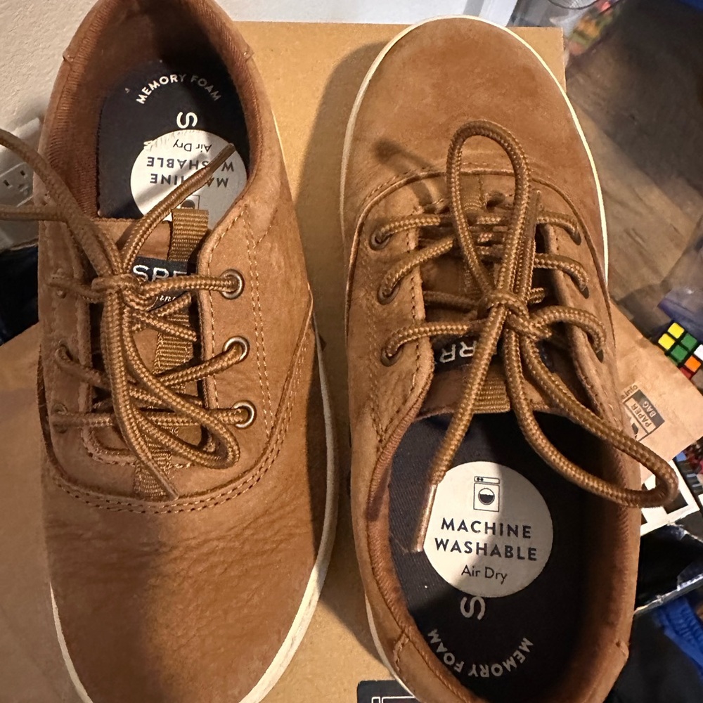 Sperry Men's Tan Sneakers with Memory Foam